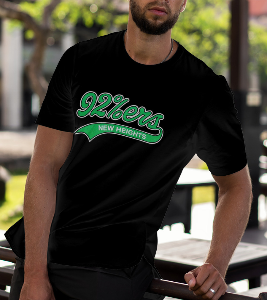 92%ers New Heights Philadelphia Green Script T-Shirt