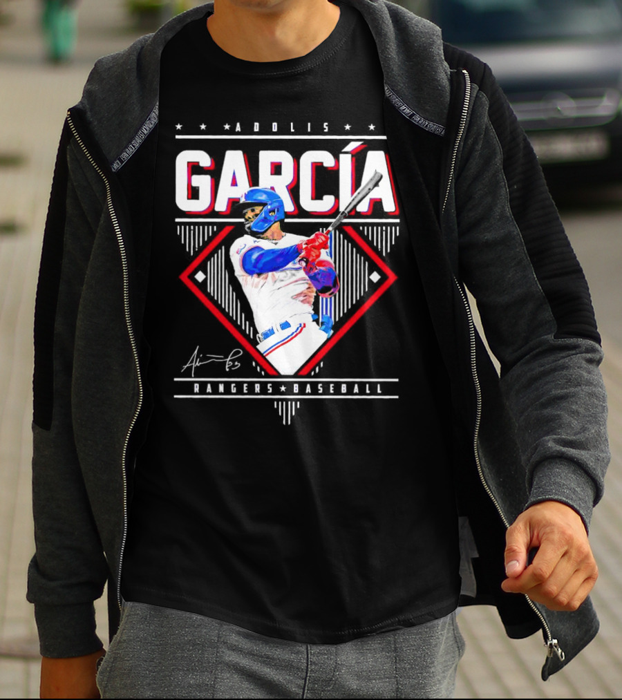 Adolis García Rangers Baseball Signature T-Shirt