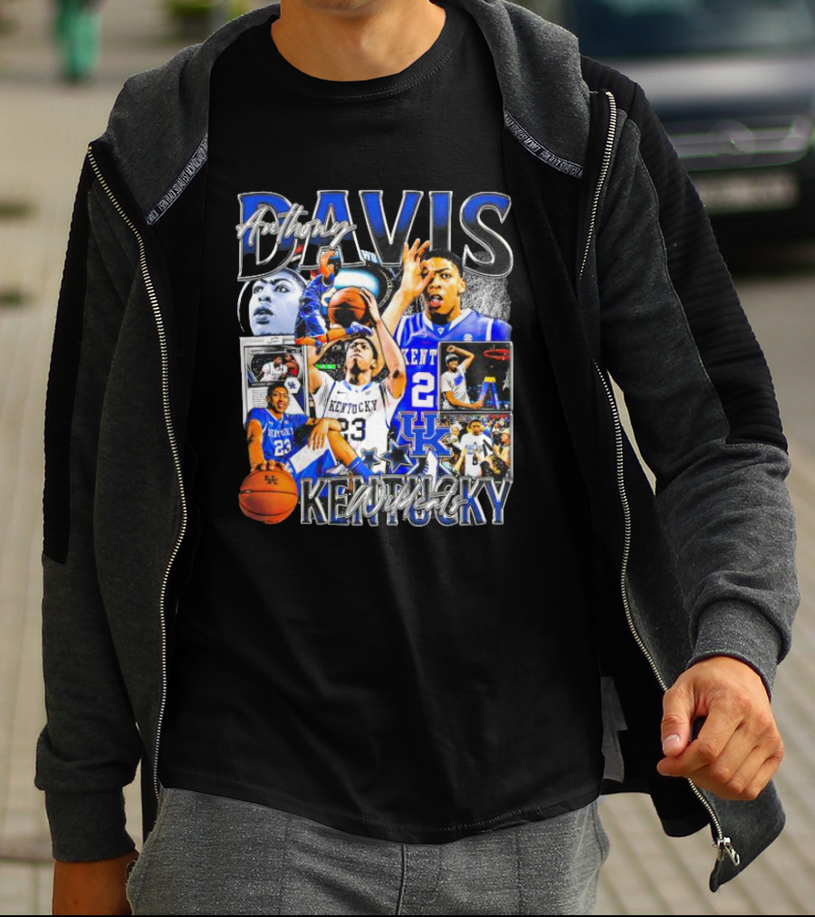 Anthony Davis Kentucky Wildcats Basketball Collage T-Shirt