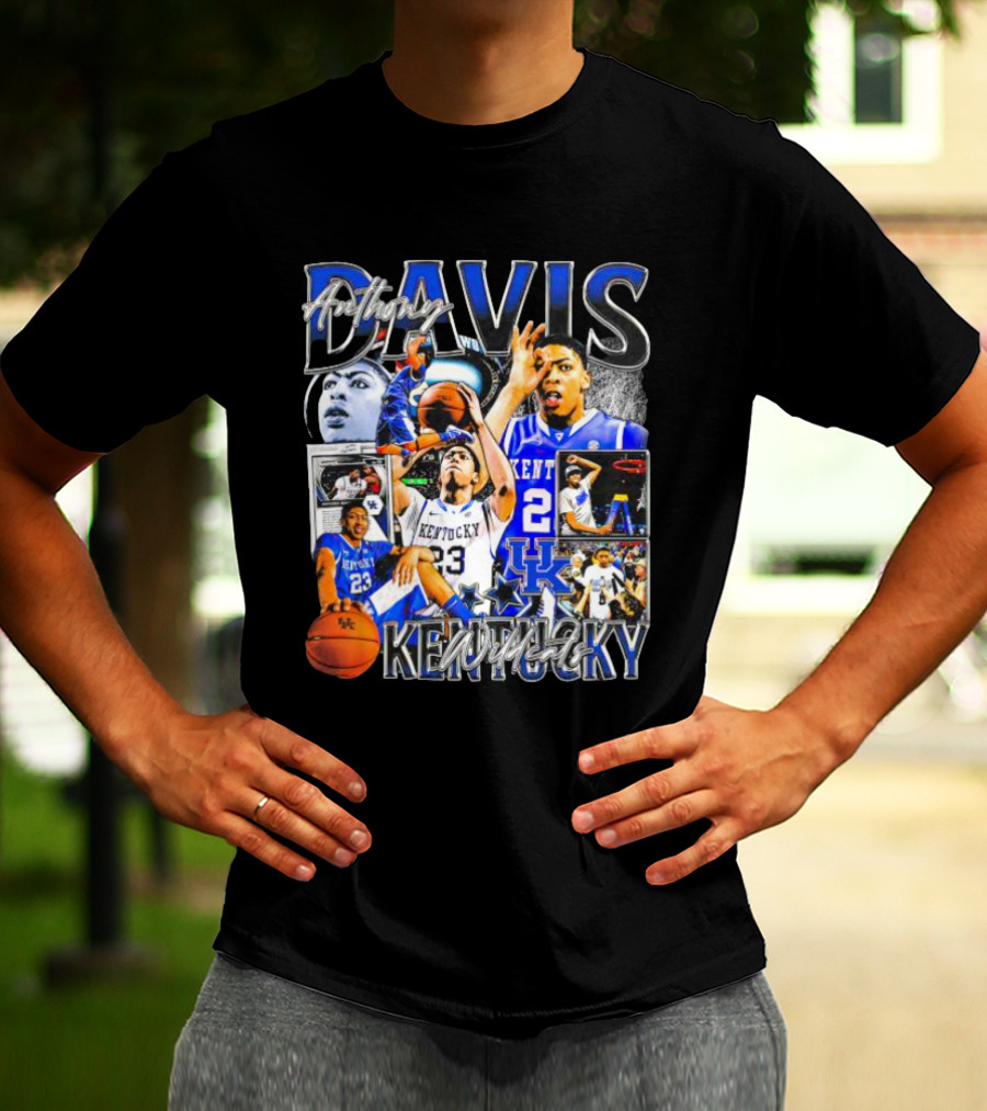 Anthony Davis Kentucky Wildcats Basketball Collage T-Shirt