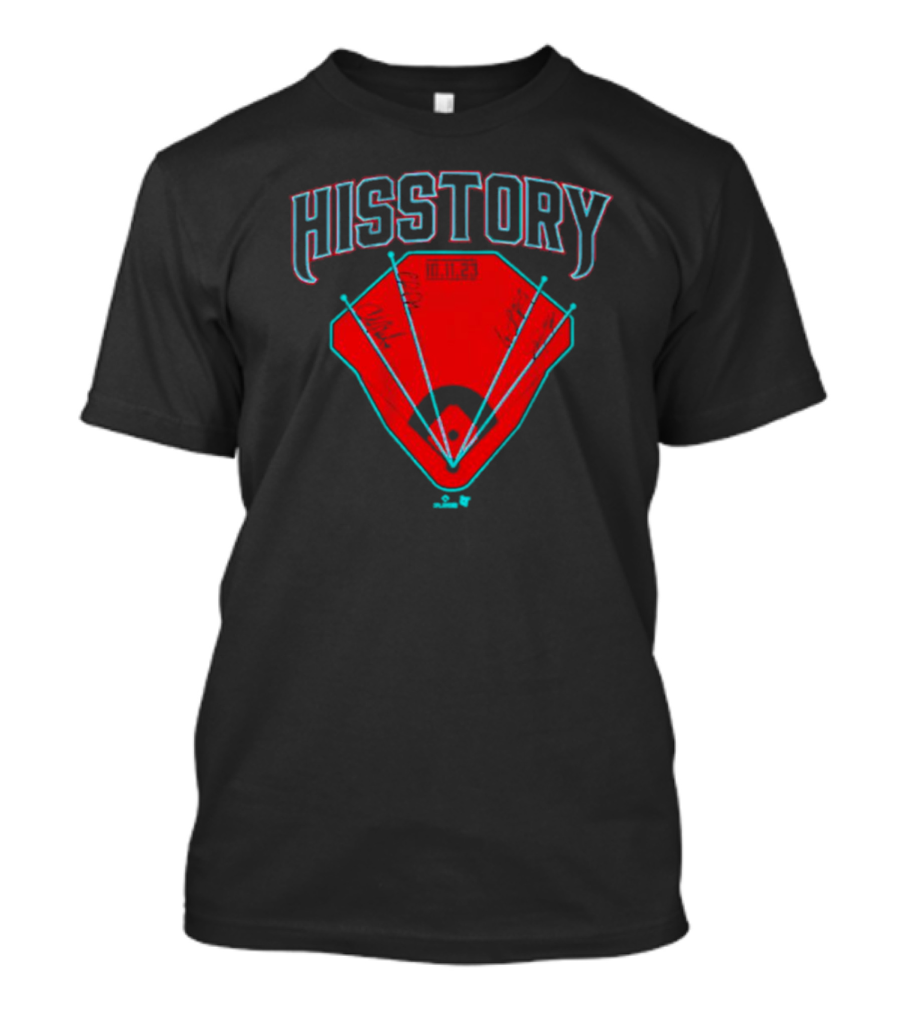 Arizona Baseball Hisstory Home Run Milestone T-Shirt