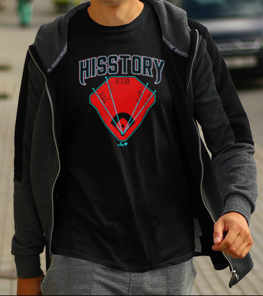 Arizona Baseball Hisstory Home Run Milestone T-Shirt