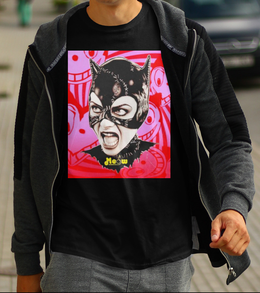 Selina Kyle Catwoman Meow Batman Returns Iconic T-Shirt