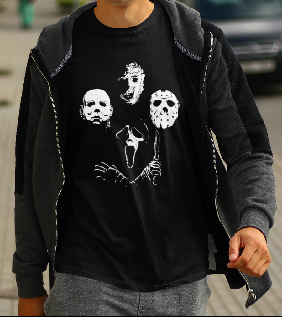 Leatherface Michael Myers Jason Voorhees Ghostface Bohemian Killers T-Shirt