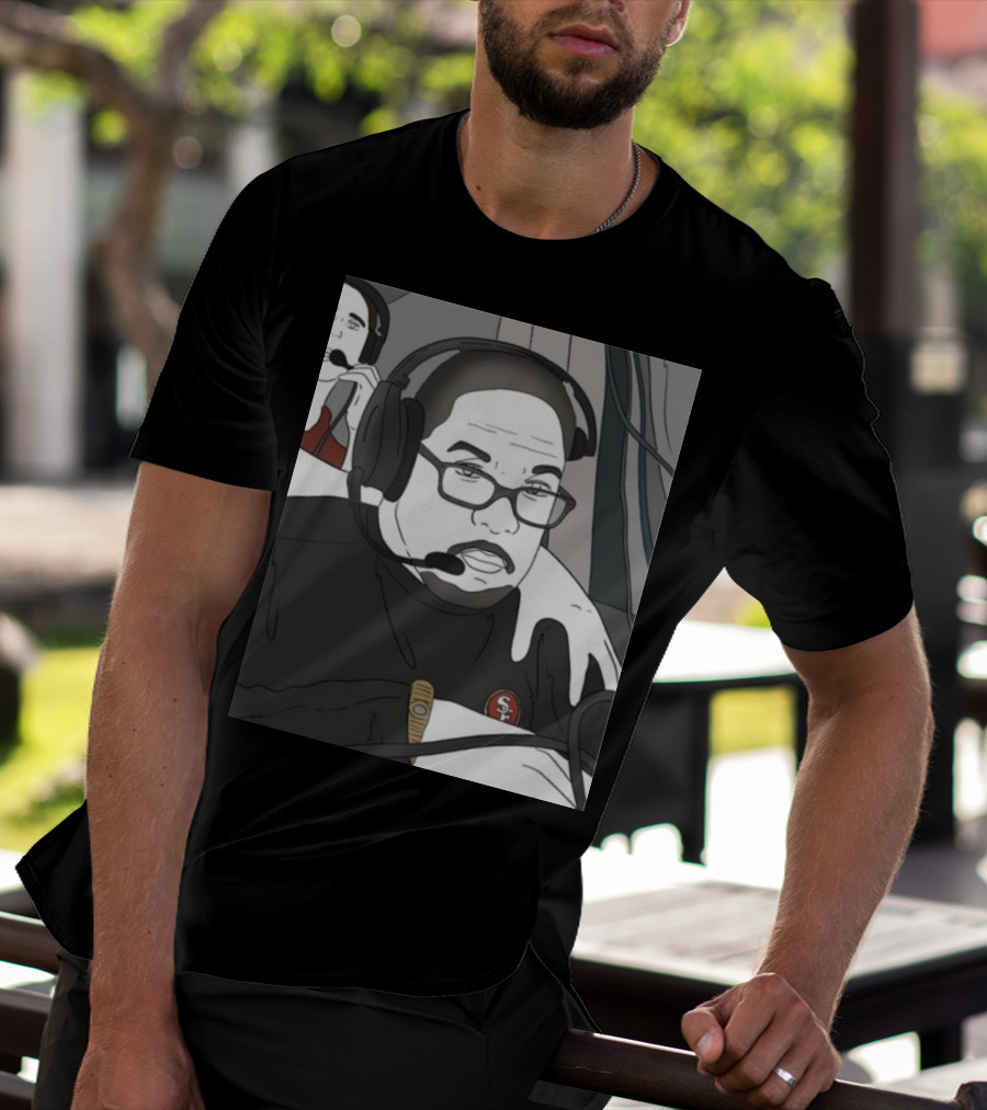 Coach Steve Wilks San Francisco 49ers Headset T-Shirt