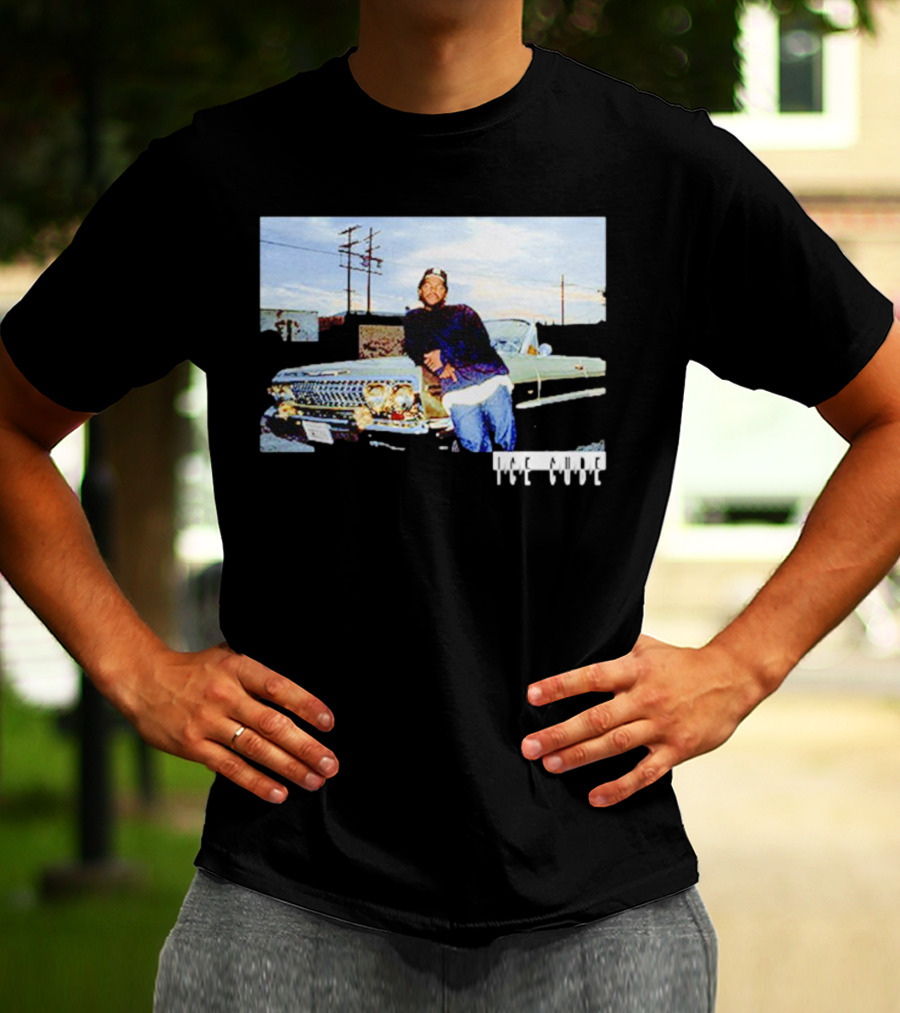 Ice Cube Leaning On Chevy Impala Lowrider T-Shirt
