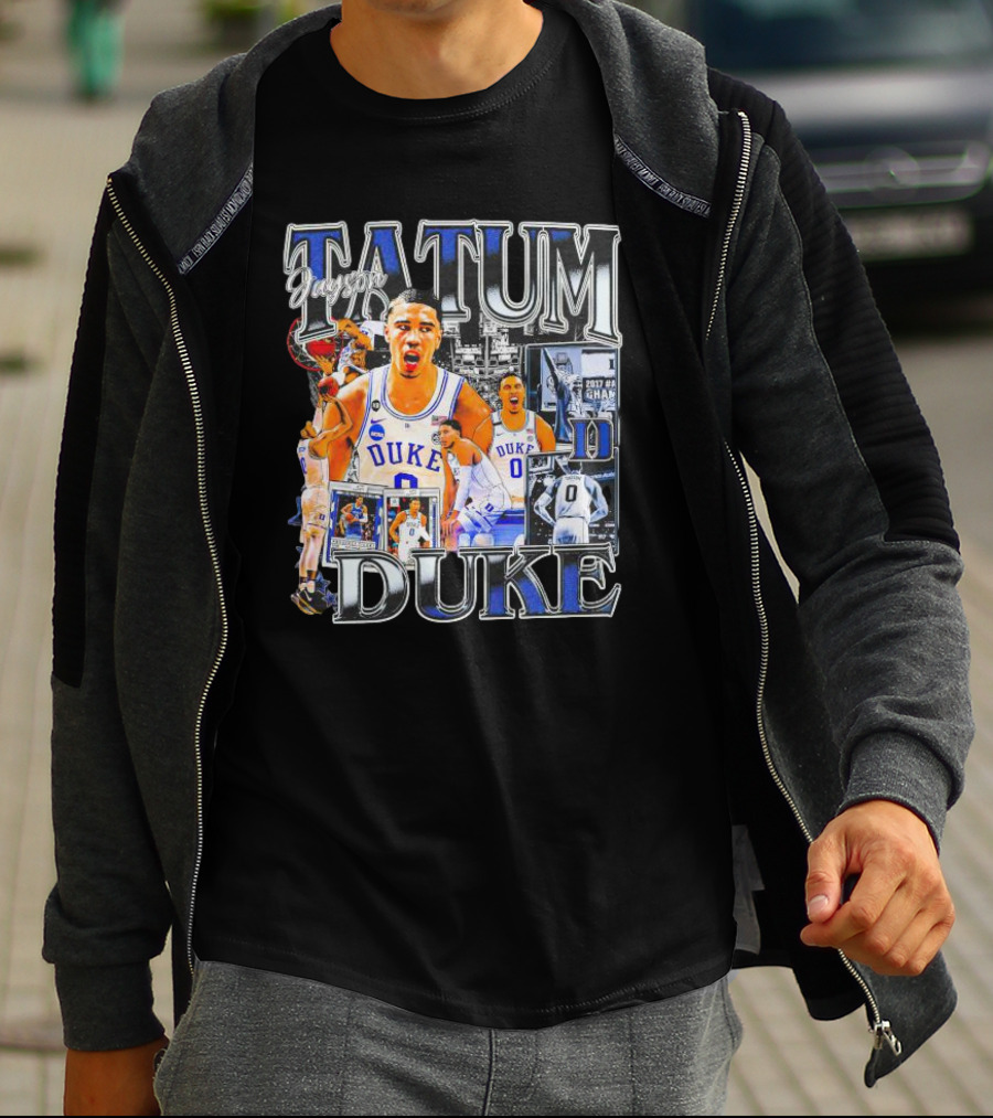 Jayson Tatum Duke Blue Devils Basketball Collage T-Shirt