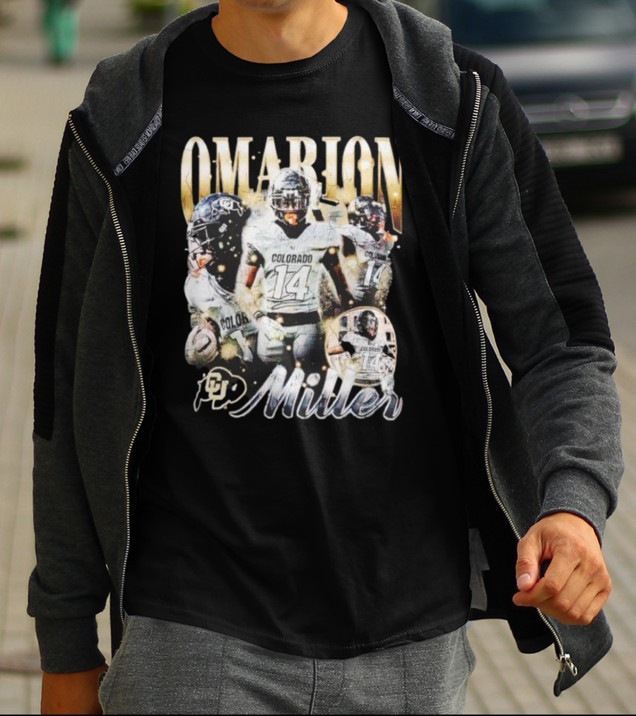 Omarion Miller Colorado Buffaloes Football Star #14 T-Shirt