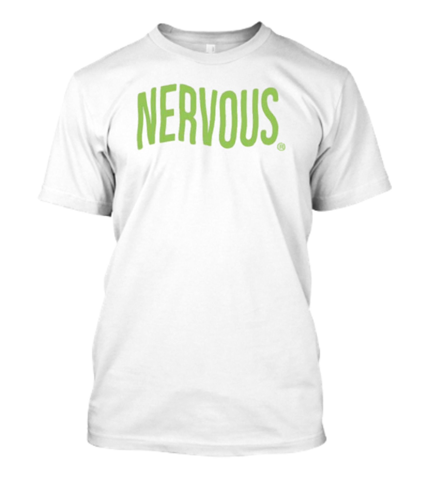 Nervous Pandershirts Minimalist Text T-Shirt