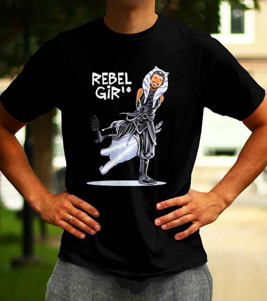 Ahsoka Tano Star Wars Rebel Girl Cartoon Jedi Warrior T-Shirt