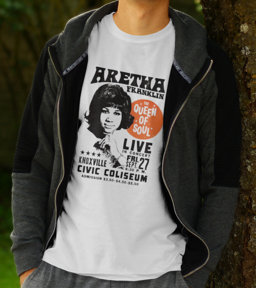 Aretha Franklin Live Concert At Knoxville Civic Coliseum The Queen Of Soul Friday Sept 27 T-Shirt