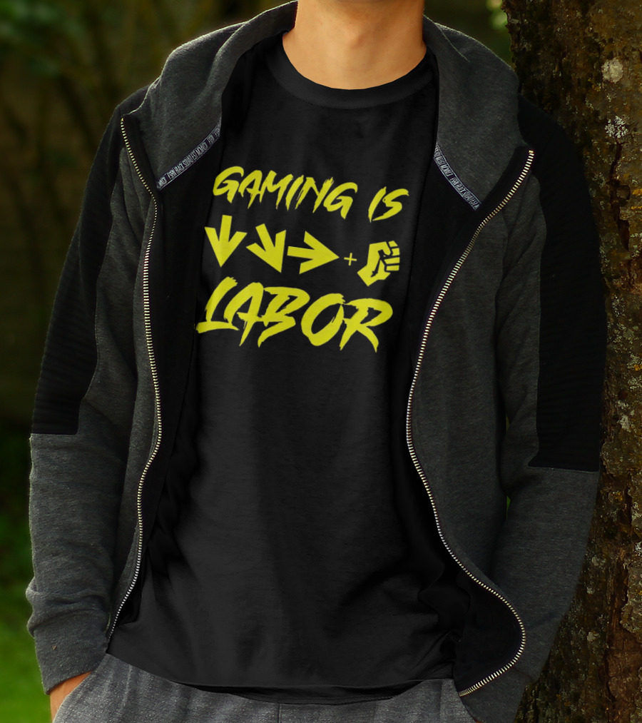 Gaming Is Labor Down Right Fierce Combo T-Shirt