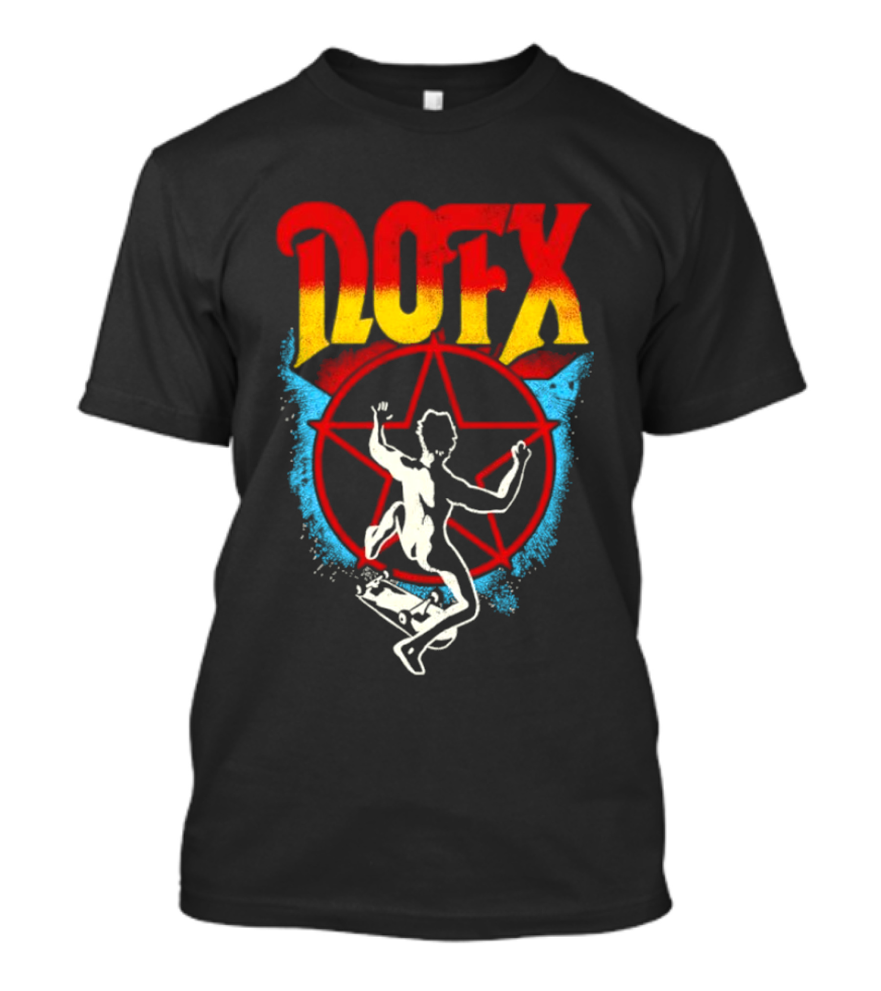 NOFX Skateboarding Pentagram Kickflip T-Shirt
