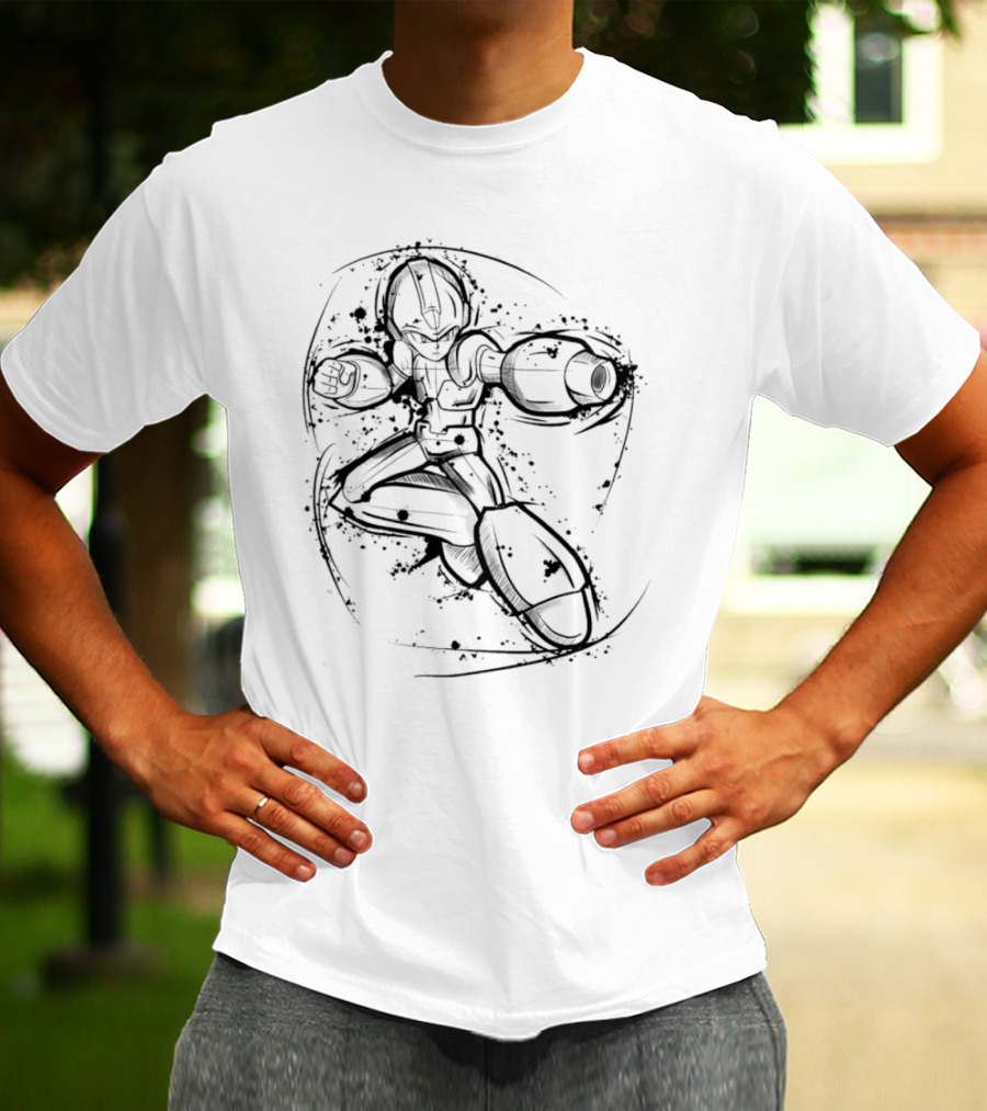 Mega Man Rockman Dynamic Sketch T-Shirt