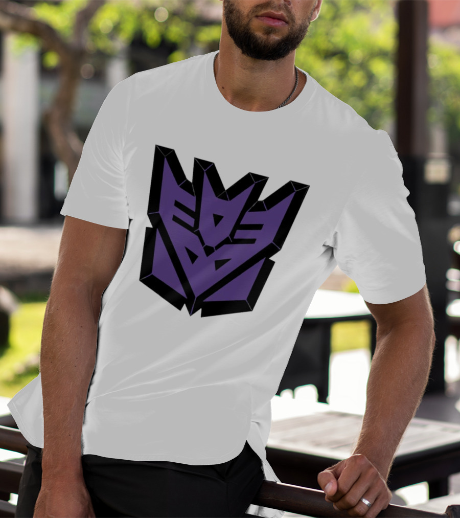 Decepticons Transformers Purple Emblem Ringer T-Shirt