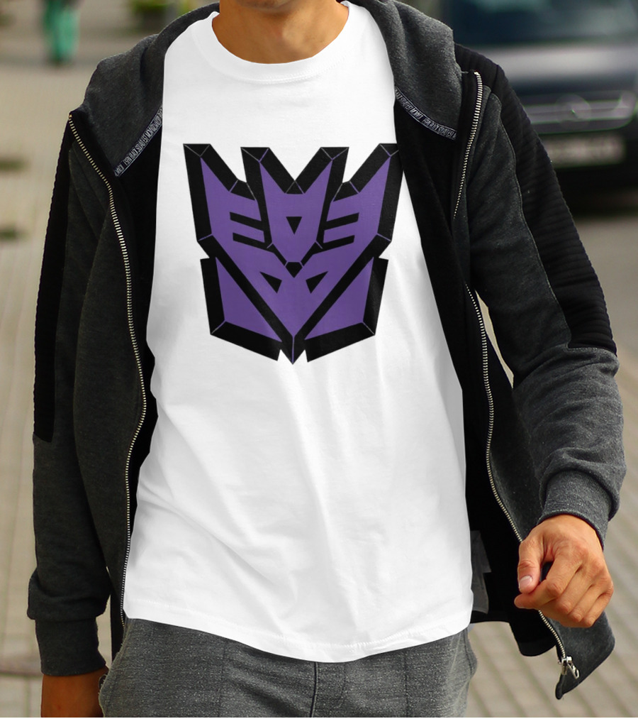 Decepticons Transformers Purple Emblem Ringer T-Shirt