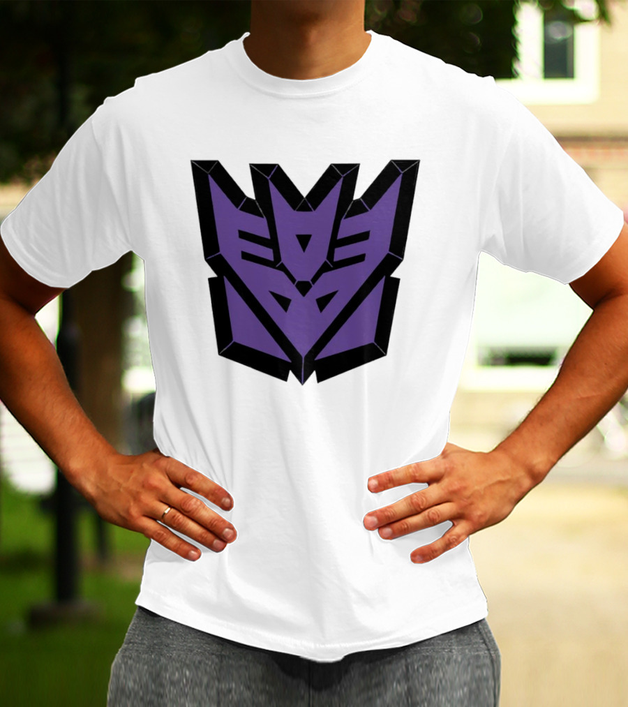 Decepticons Transformers Purple Emblem Ringer T-Shirt