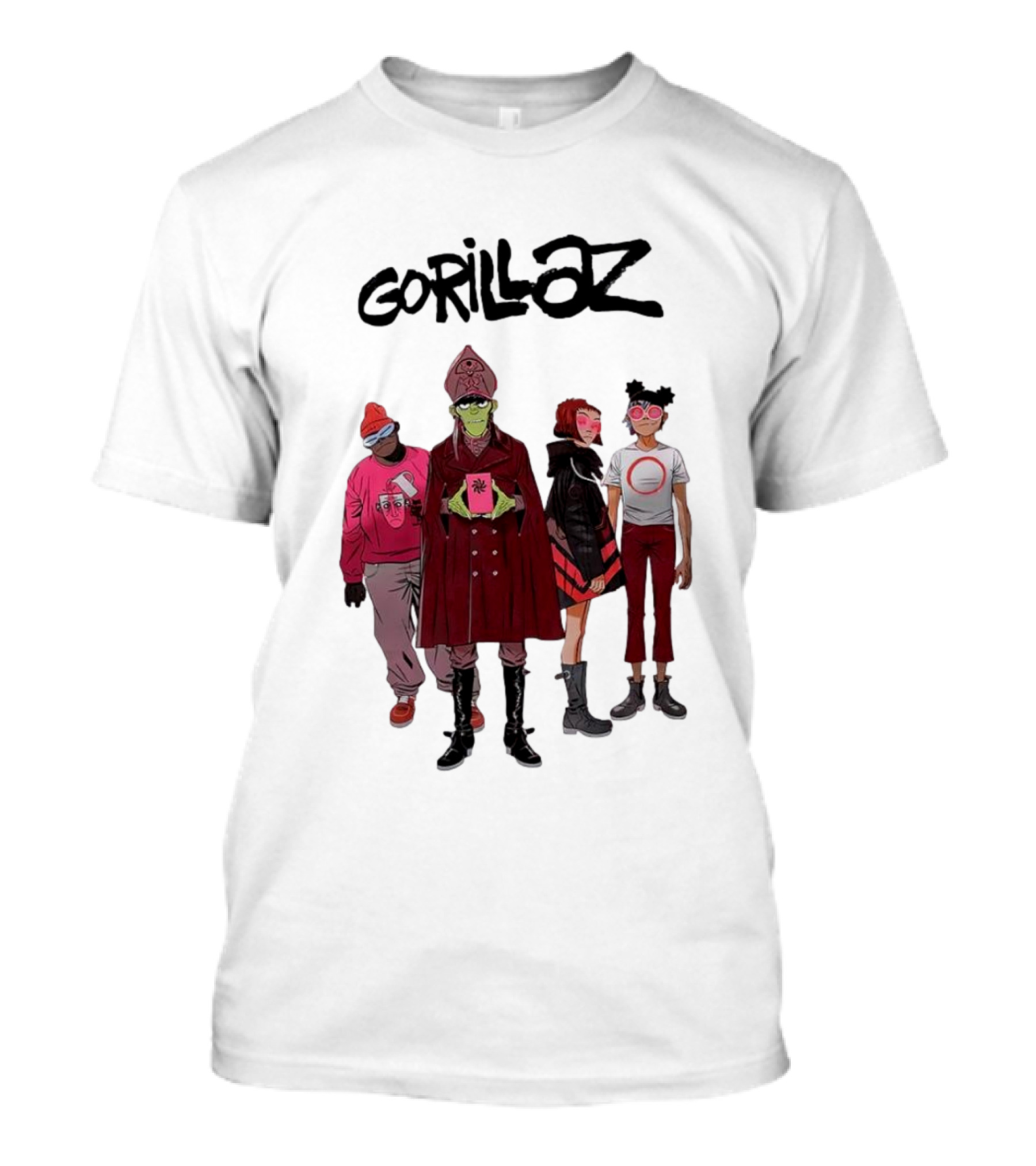 Gorillaz Cracker Island Animated Band Characters T-Shirt