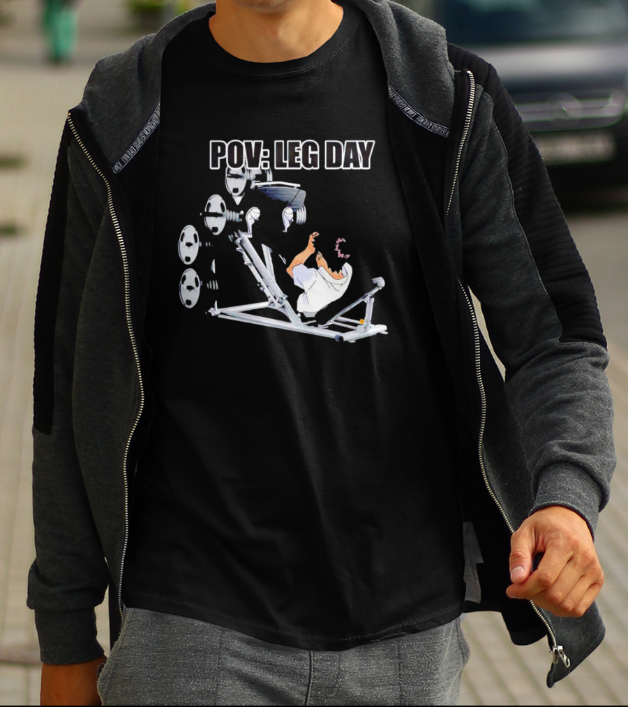 POV Leg Day Gym Workout Perspective T-Shirt