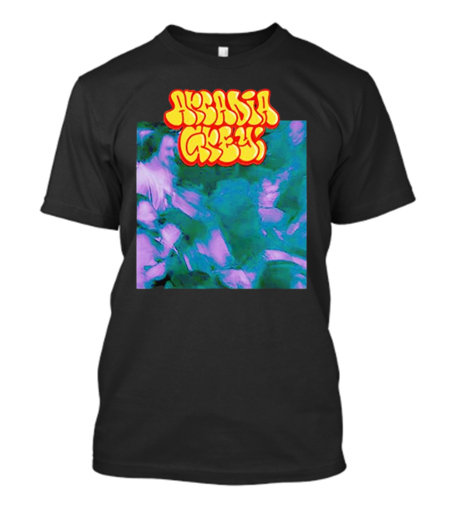 Arcadia Grey Graffiti Smart Punk Concept Psychedelic Vibes T-Shirt