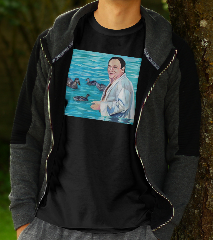 The Sopranos Tony Soprano Ducks Pool Scene Fan T-Shirt