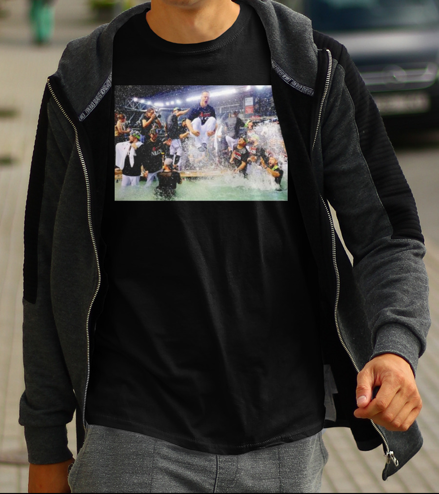 Trending Arizona Diamondbacks Players Celebrate NLDS Sweep Over Dodgers With Pool Party T-Shirt