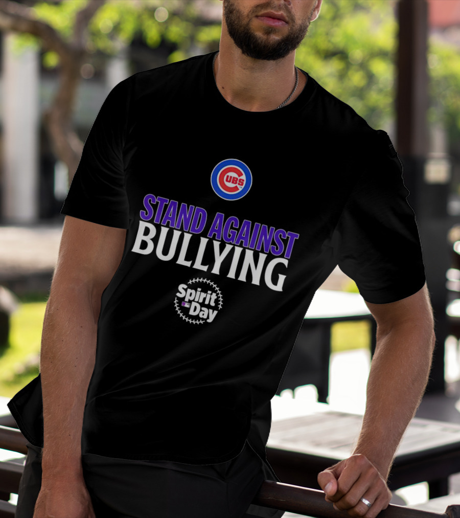Chicago Cubs Stand Against Bullying Spirit Day T-Shirt