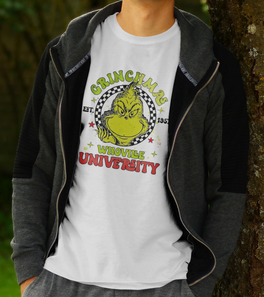 Grinchmas Whoville University Est. 1957 Christmas T-Shirt