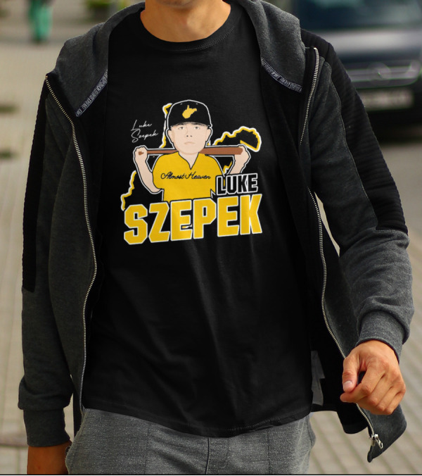 Luke Szepek Almost Heaven Caricature Signature T-Shirt