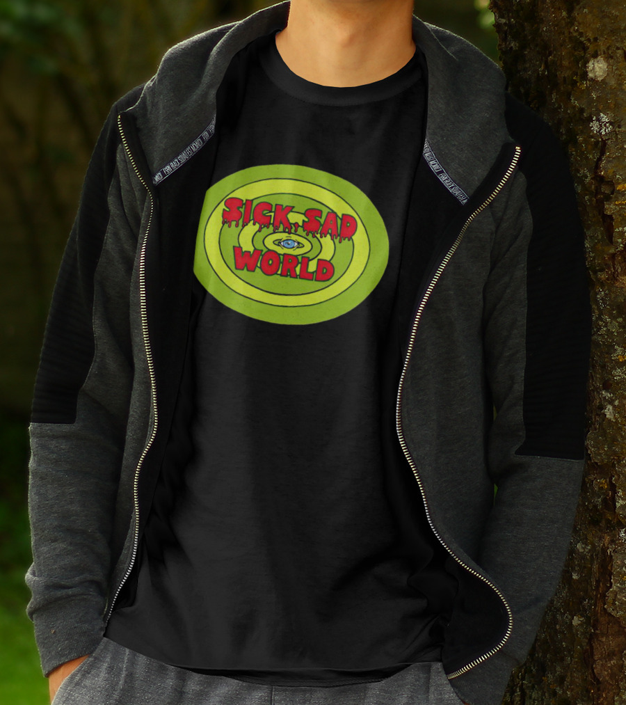 Sick Sad World Eye Concentric Circles Logo From Daria T-Shirt