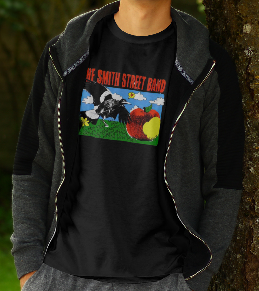 The Smith Street Band Magpie Clouds Apple Flower Grass T-Shirt