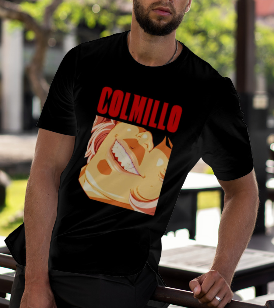 Trending Colmillo Anime Style Art Grinning Expression T-Shirt