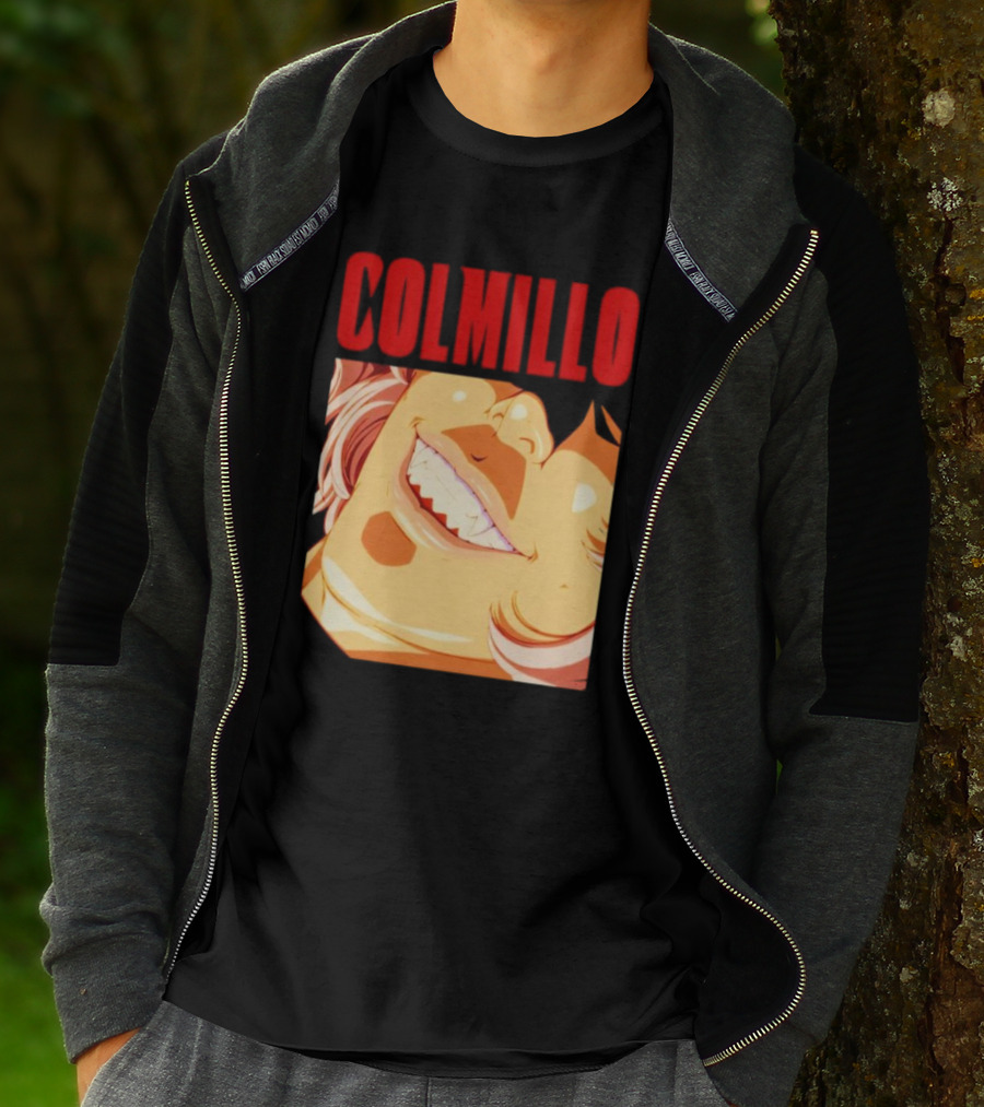 Trending Colmillo Anime Style Art Grinning Expression T-Shirt