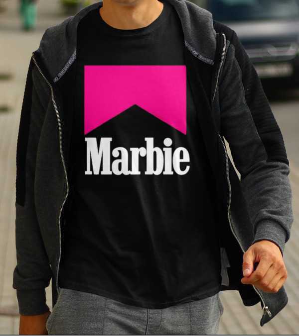 Marbie Logo With Pink Iconic T-Shirt