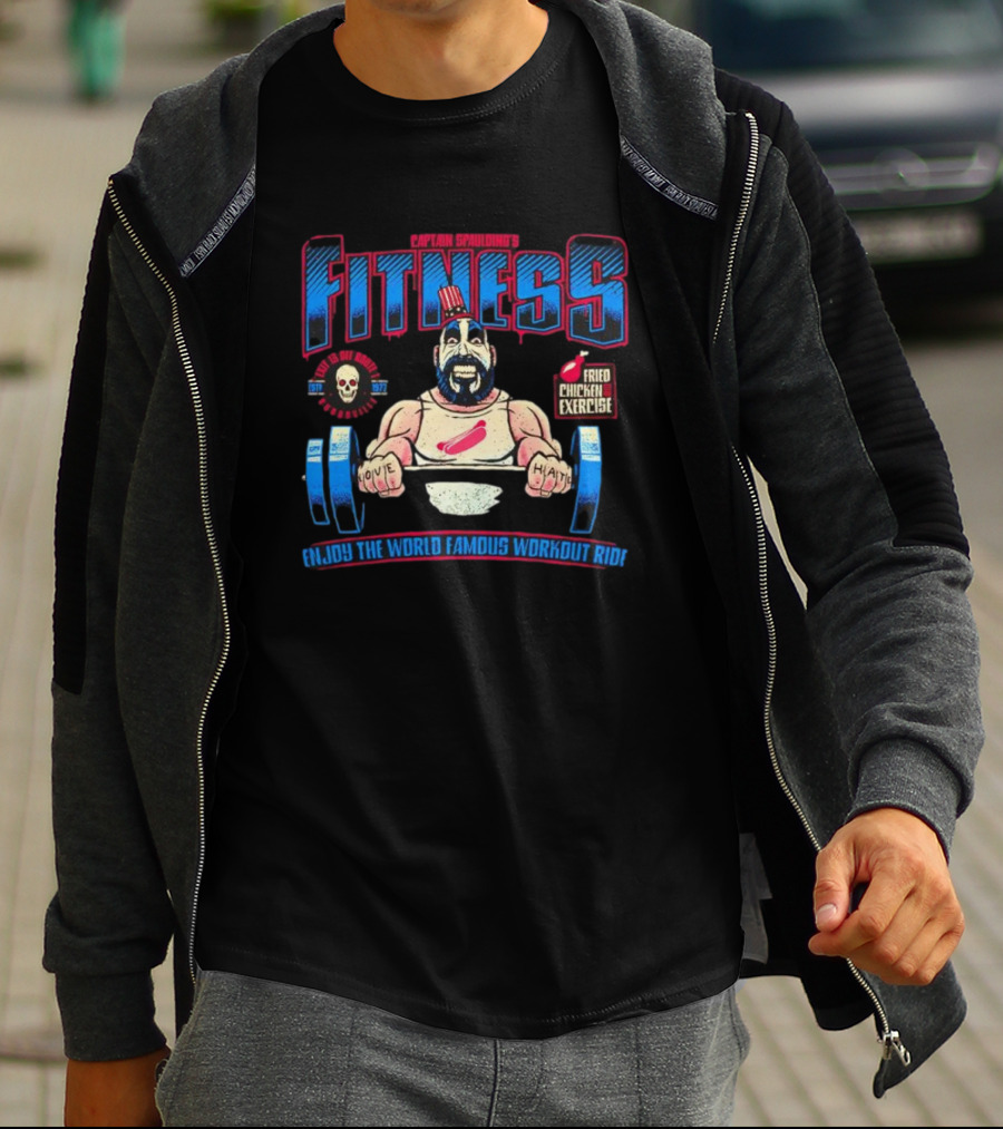 Captain Spaulding's Fitness Fried Chicken Exercise Halloween T-Shirt