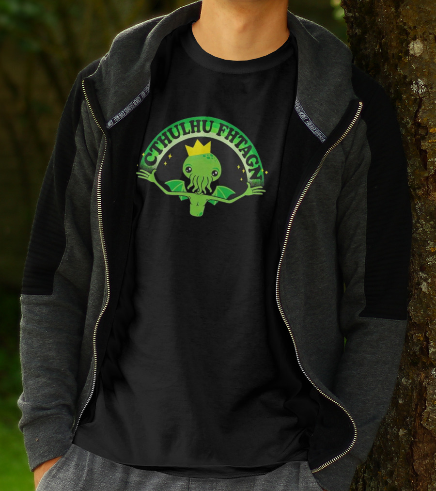 Cthulhu Fhtagn King Funny Cute Lovecraftian Creature T-Shirt