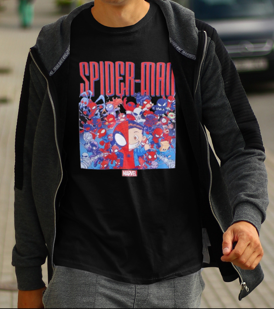 Marvel Spider-Man Cartoon Group Adventure T-Shirt