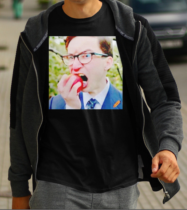 Pierre Poilievre Eating Apple In Suit And Glasses T-Shirt