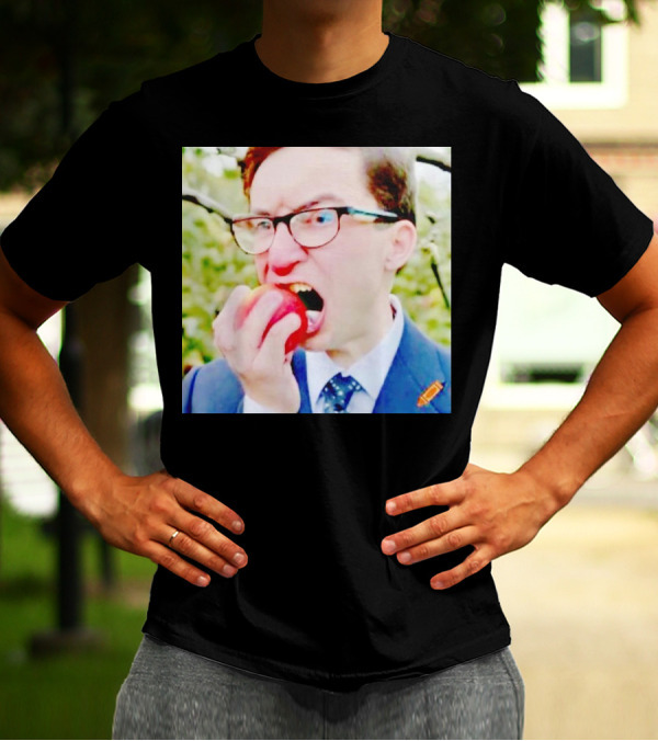 Pierre Poilievre Eating Apple In Suit And Glasses T-Shirt
