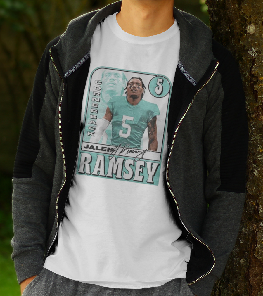 Jalen Ramsey Cornerback 5 Miami Card T-Shirt