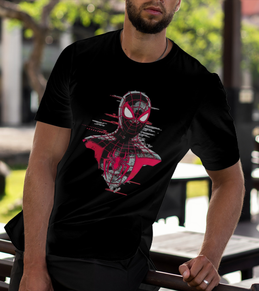 Spider-Man Miles Morales Marvel Glitch T-Shirt