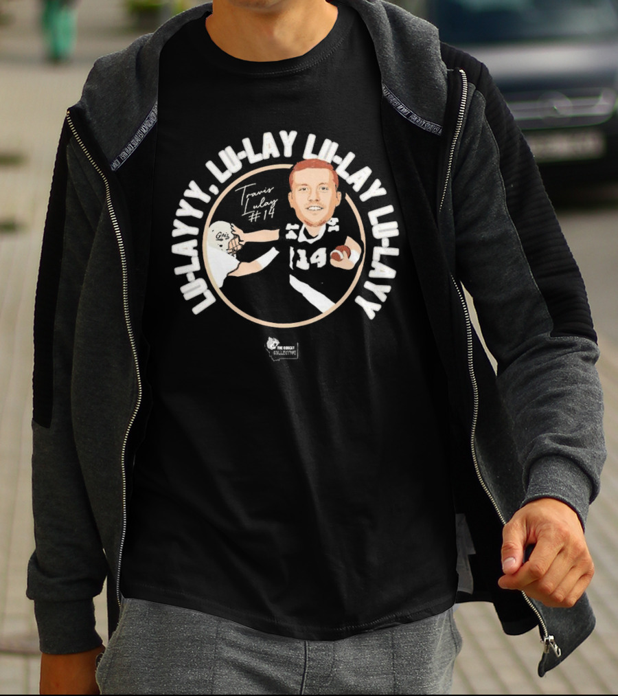 Travis Lulay Lu-Layyy Griz #14 Caricature Signature Lu-Lay Lu-Layyy Griz Fan Club Collection T-Shirt