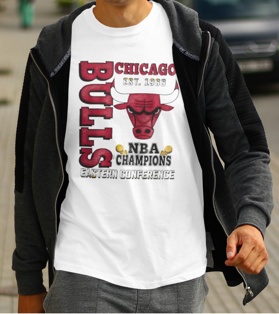 Chicago Bulls NBA Champions Eastern Conference Bull T-Shirt