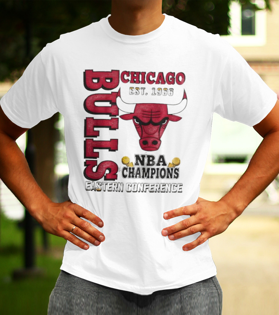 Chicago Bulls NBA Champions Eastern Conference Bull T-Shirt