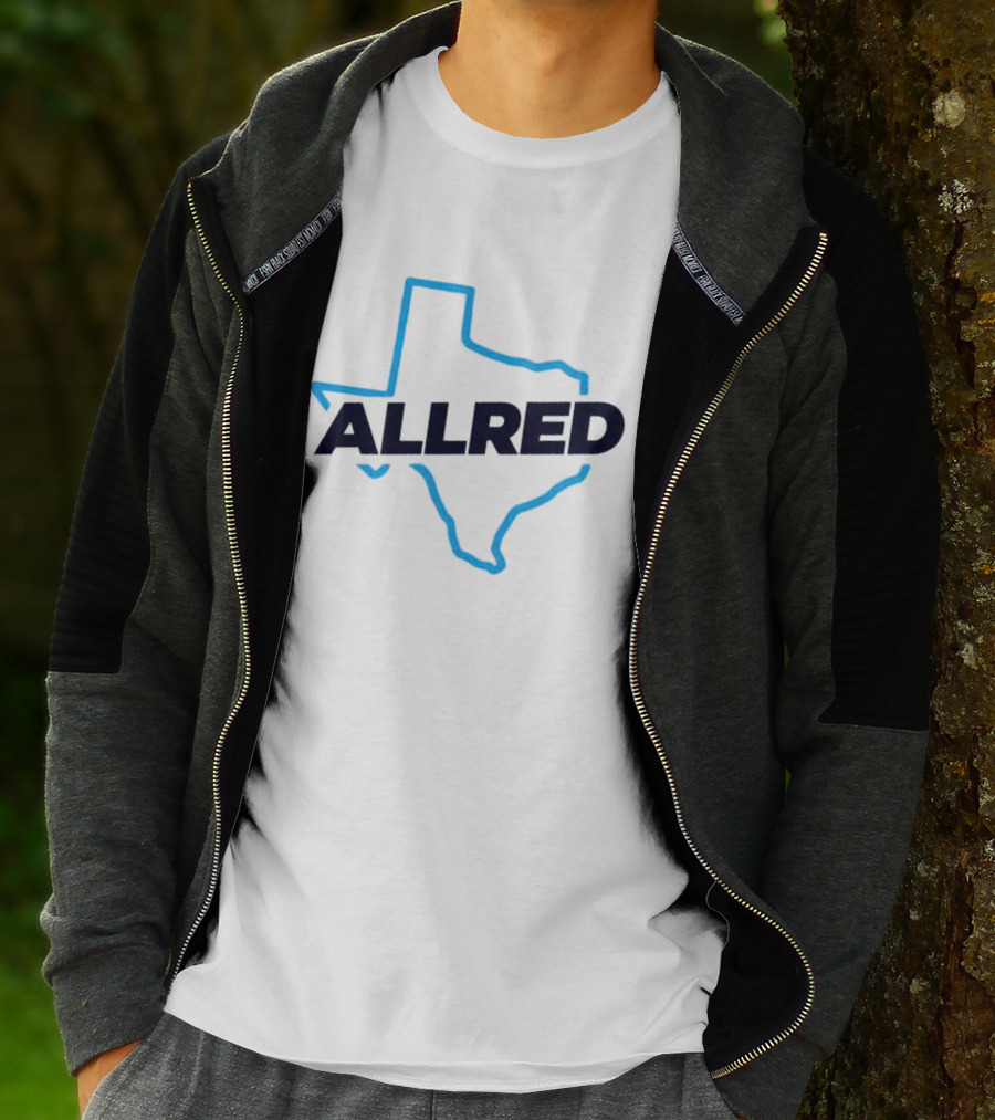 ALLRED Texas Map Outline T-Shirt