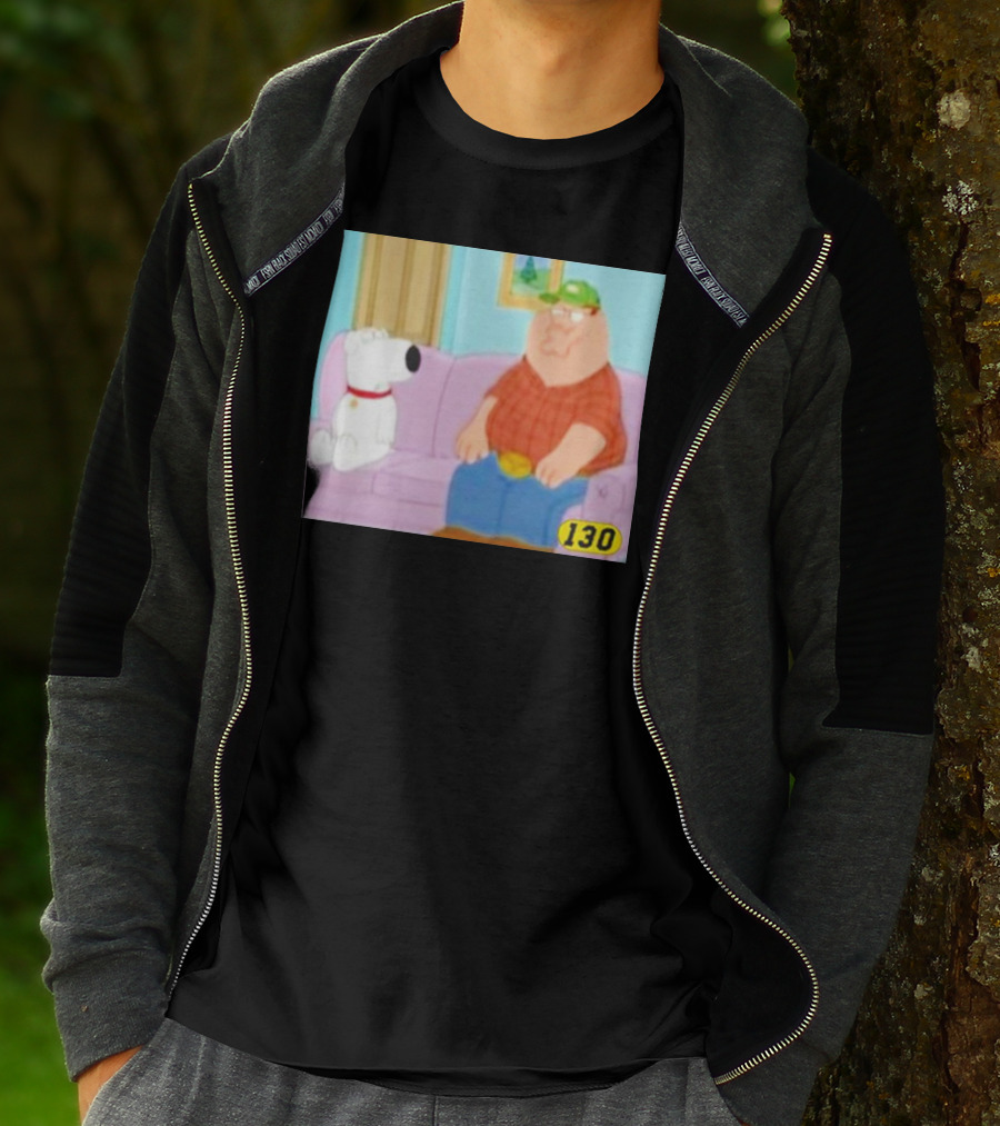 David Wearing Brian Griffin Peter Griffin On Couch 130 T-Shirt