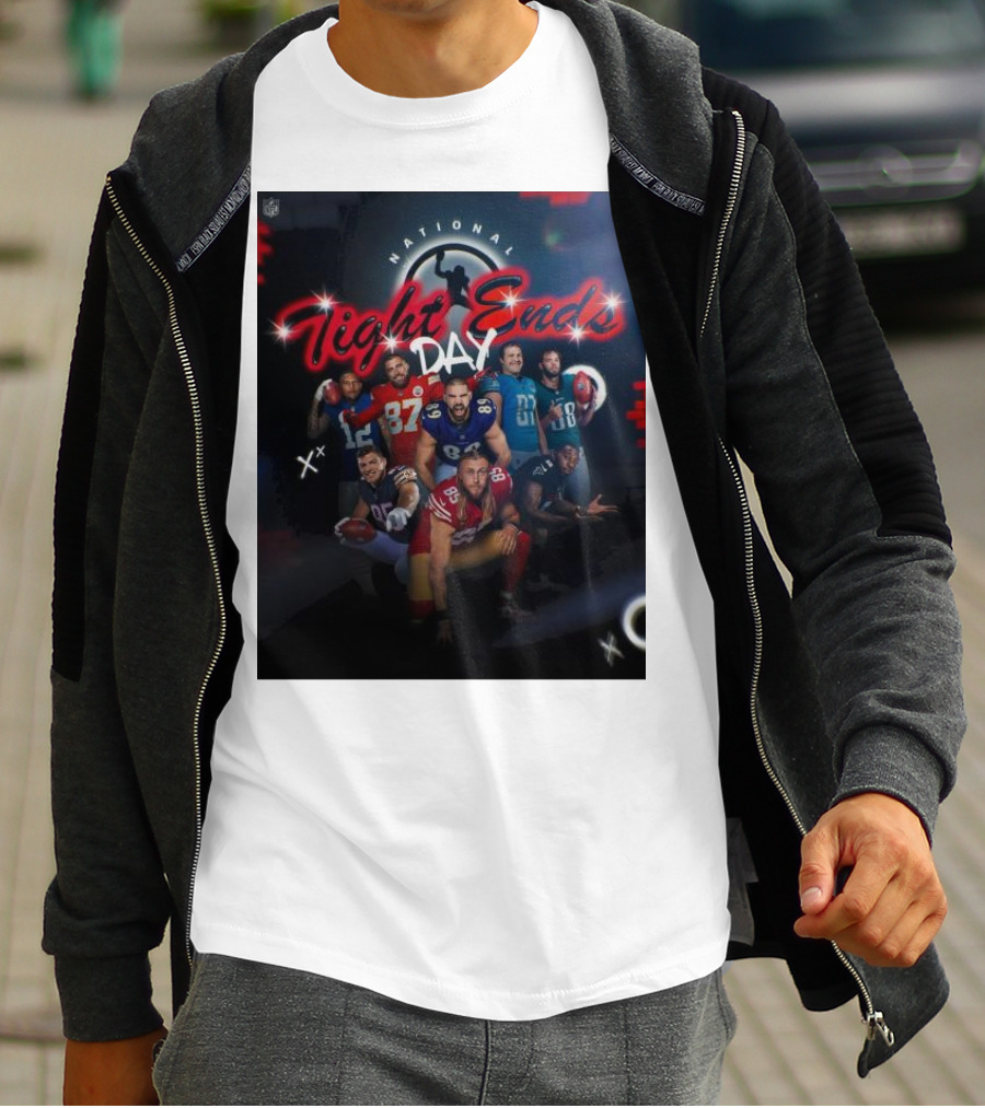 National Tight Ends Day NFL Football Players T-Shirt