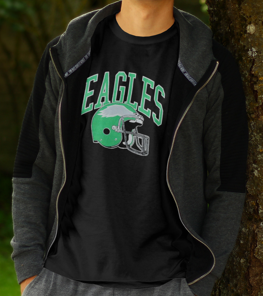 Eagles Helmet Logo Philadelphia T-Shirt