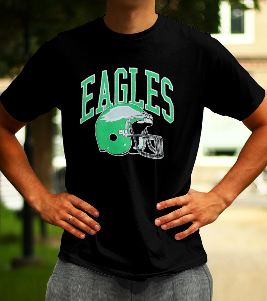 Eagles Helmet Logo Philadelphia T-Shirt