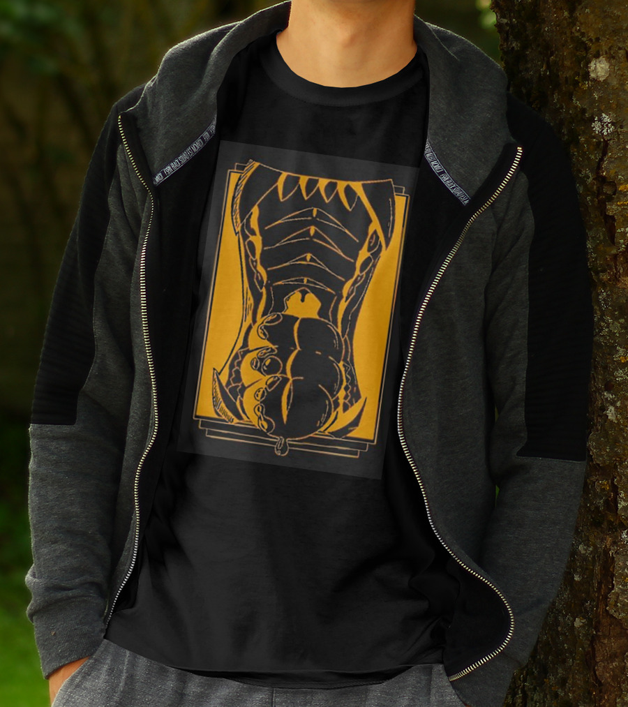 Slosh Dog Synesthesia Abstract Monster Torso Claws T-Shirt